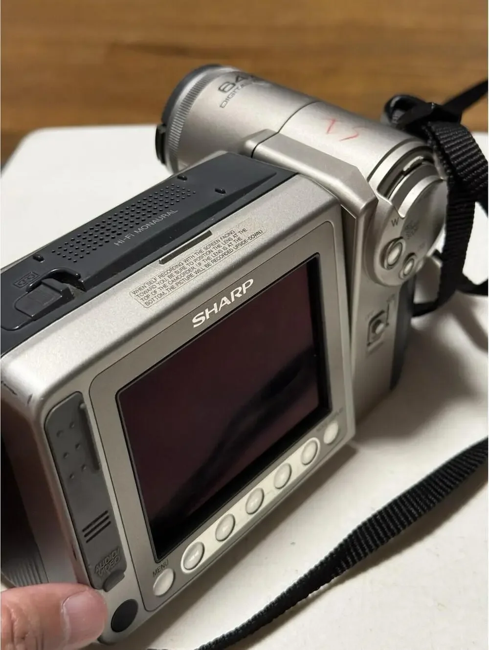 Sharp Model VL-E765U Silver Black View Camcorder No Charger ( Untested )